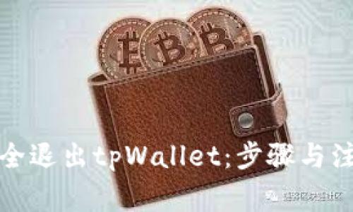如何安全退出tpWallet:步骤与注意事项